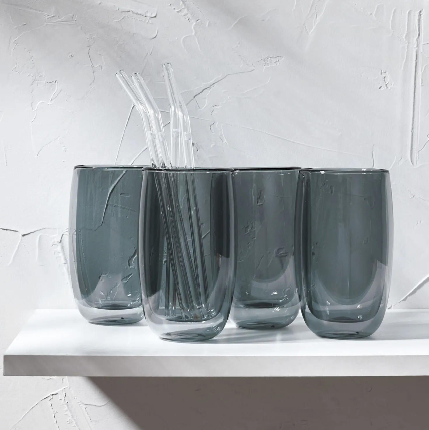 8-pc, Latte Glass Set