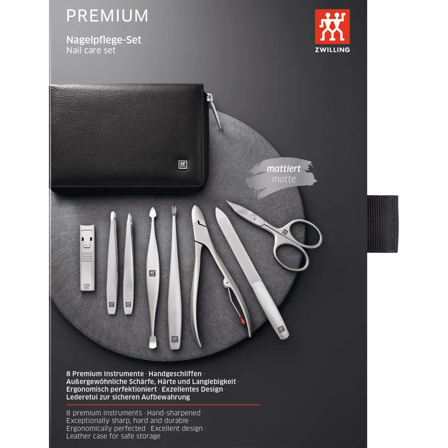 8-pc, Leather Case