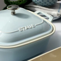 4-pc, Macaron Mixed Baking Dish Set, light blue
