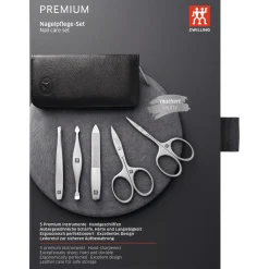 5-pc, Manicure Pedicure Set With Nail Scissors