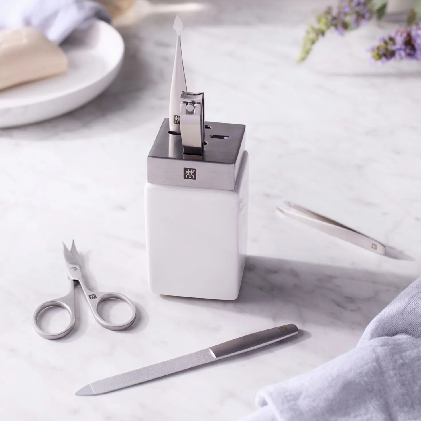 6-pc Manicure Station, 18/10 Stainless Steel