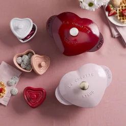 3-pc, Mini Heart Dutch Oven Set, mixed colors