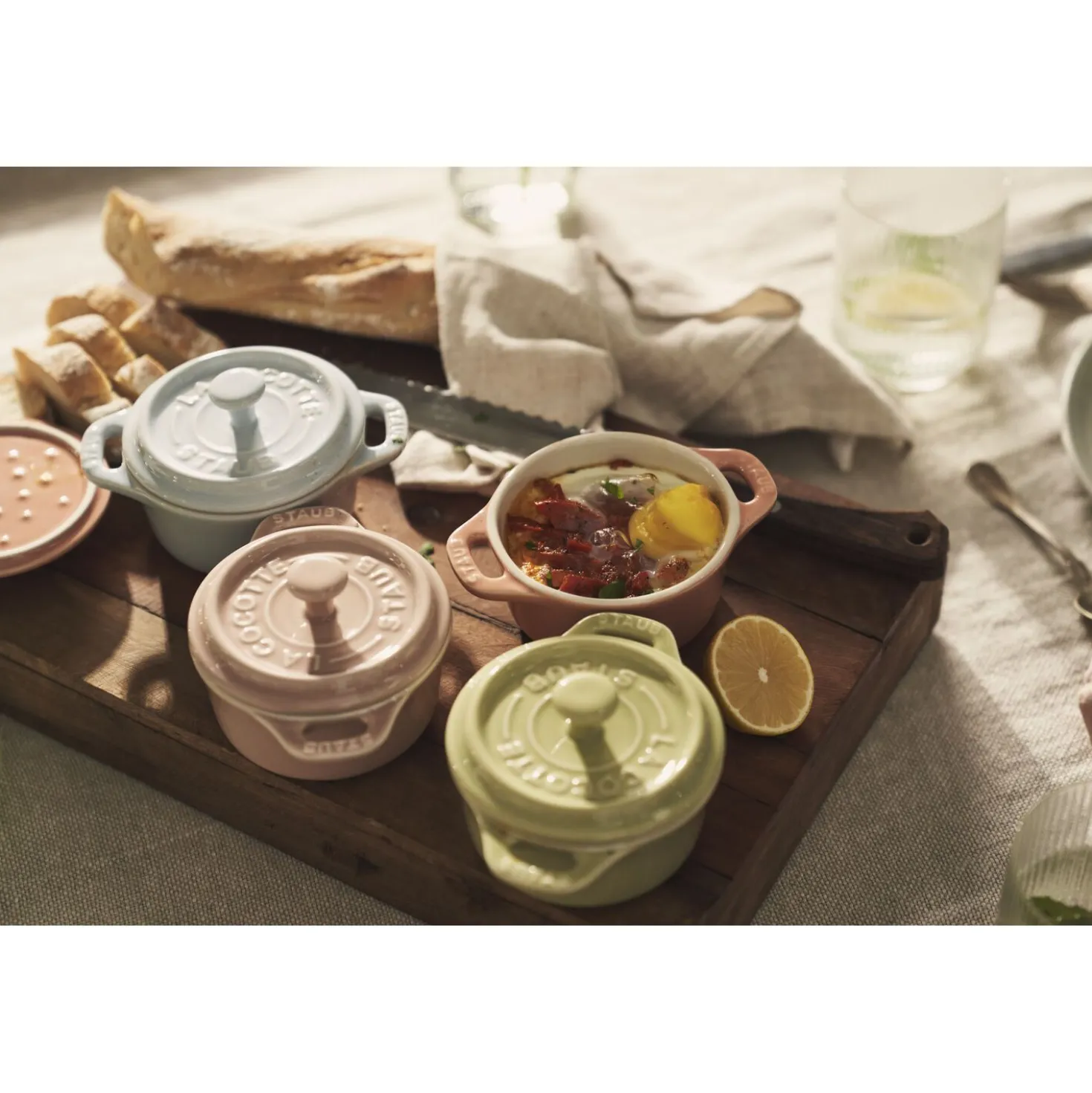 6-pc, Mini Round Dutch Oven Set Macaron, mixed colors