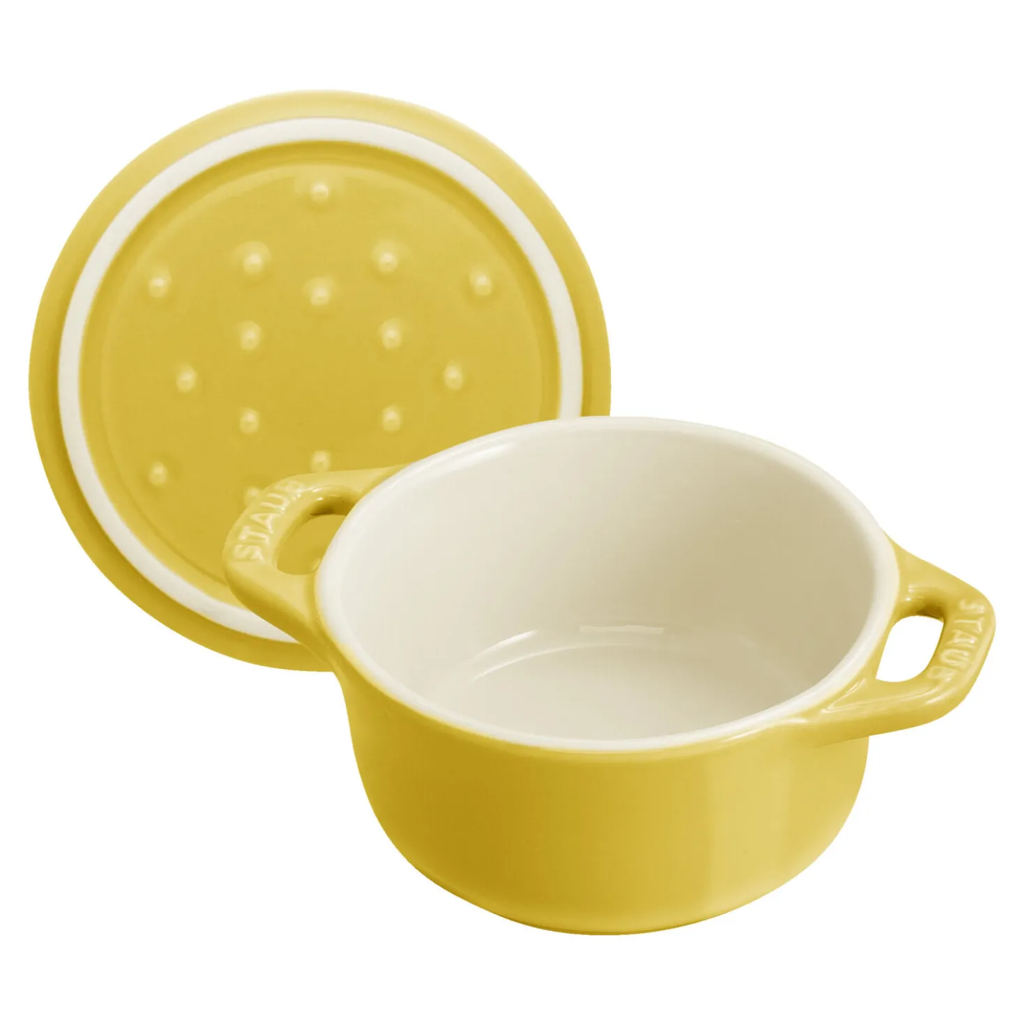 3-pc, Mini Round Dutch Oven Set, citron