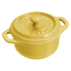 3-pc, Mini Round Dutch Oven Set, citron