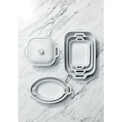 5-pc, Mixed Baking Dish Set, white