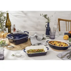 4-pc, Mixed Baking Dish Set, dark blue