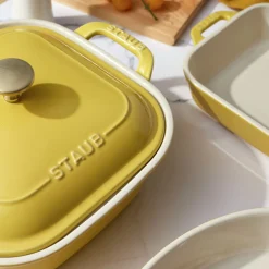 4-pc, Mixed Baking Dish Set, citron