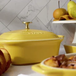 4-pc, Mixed Baking Dish Set, citron