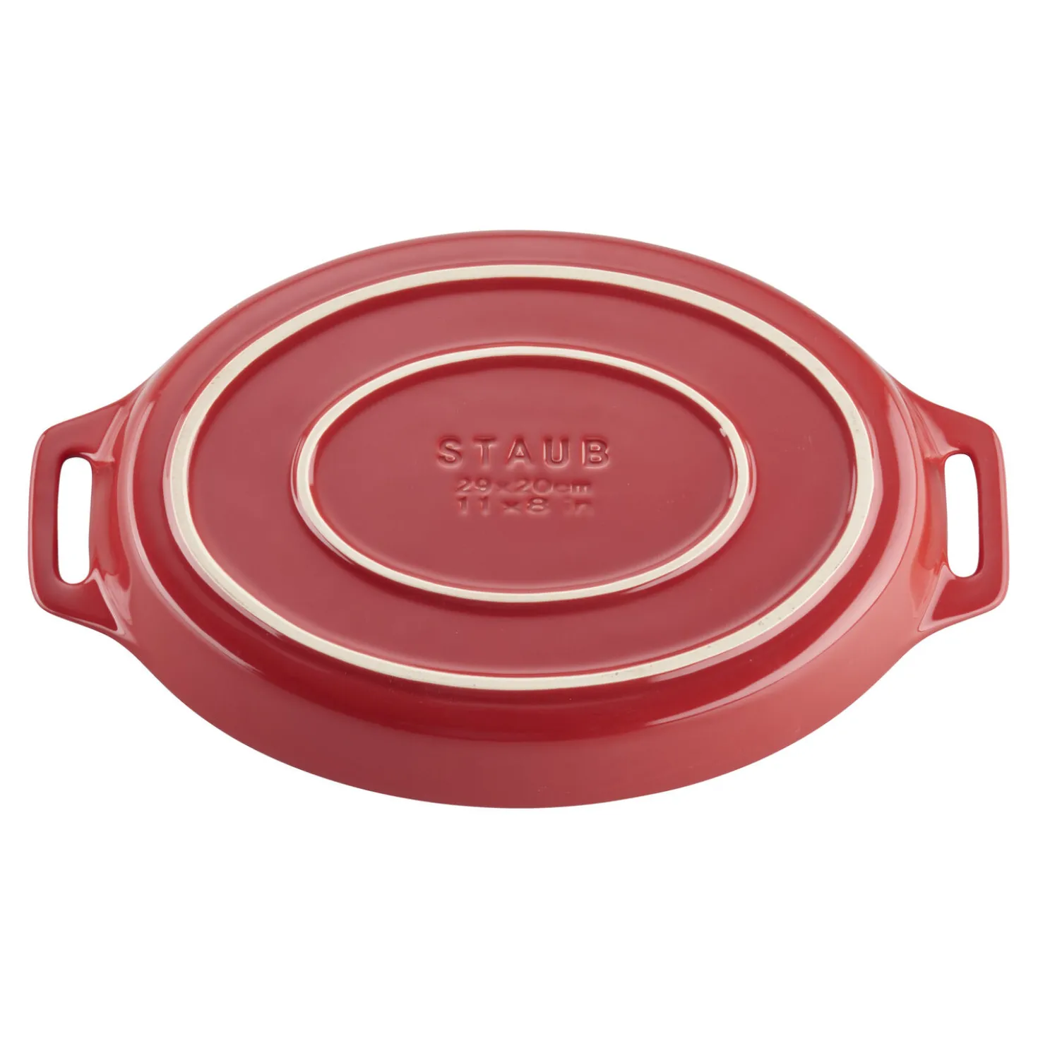2-pc, Oval Baking Dish Set, cherry