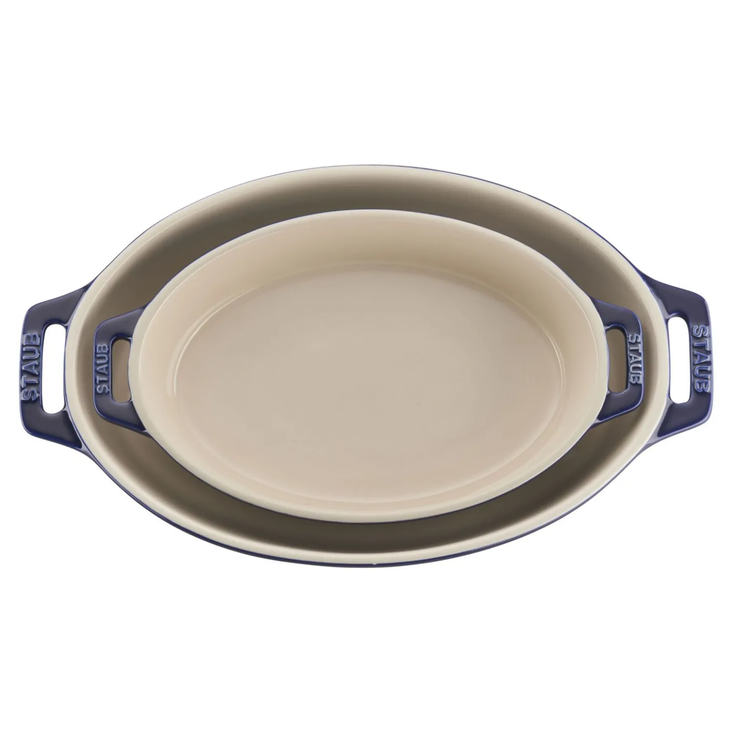 2-pc, Oval Baking Dish Set, dark blue