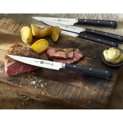4-pc, Porterhouse Steak Knife Set In Beechwood Box