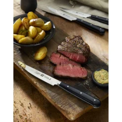 4-pc, Porterhouse Steak Knife Set In Beechwood Box