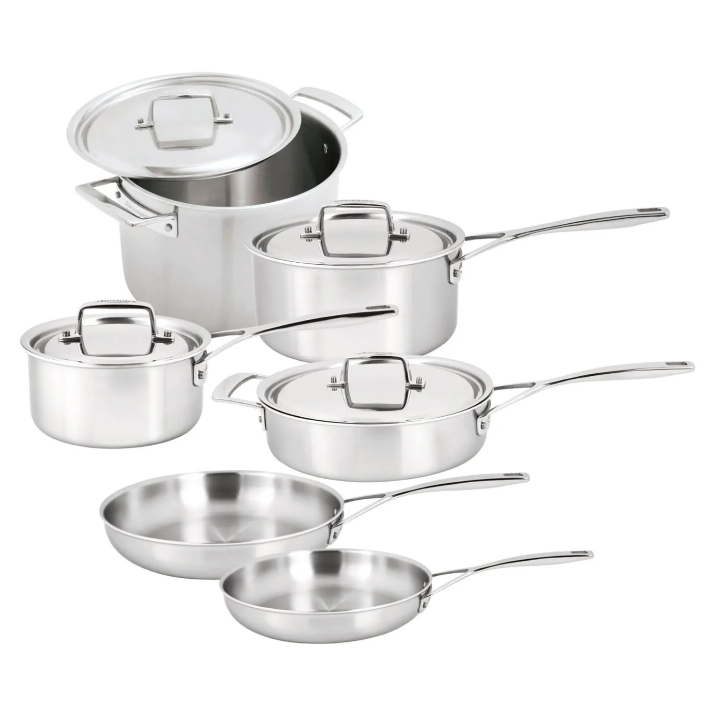 10-pc, Pots And Pans Set