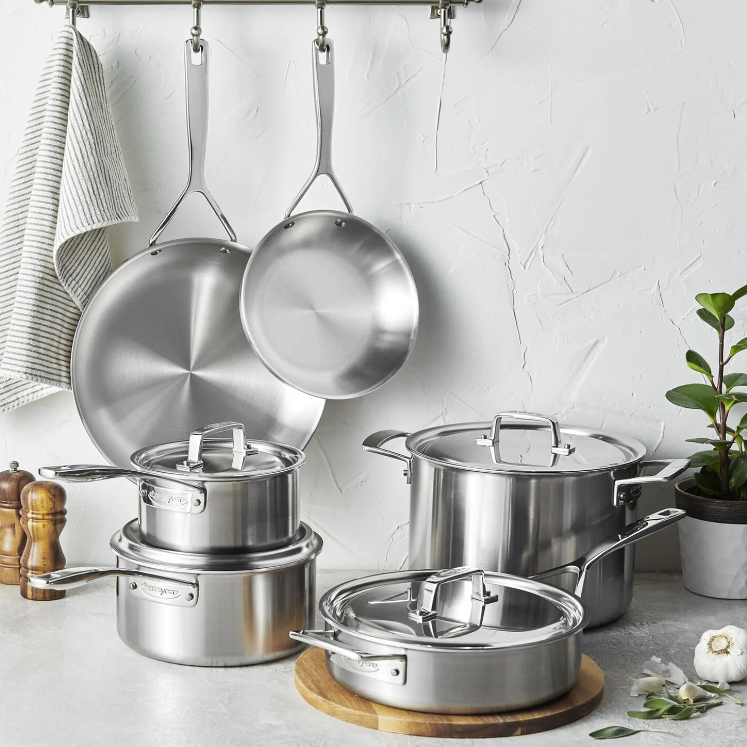 10-pc, Pots And Pans Set