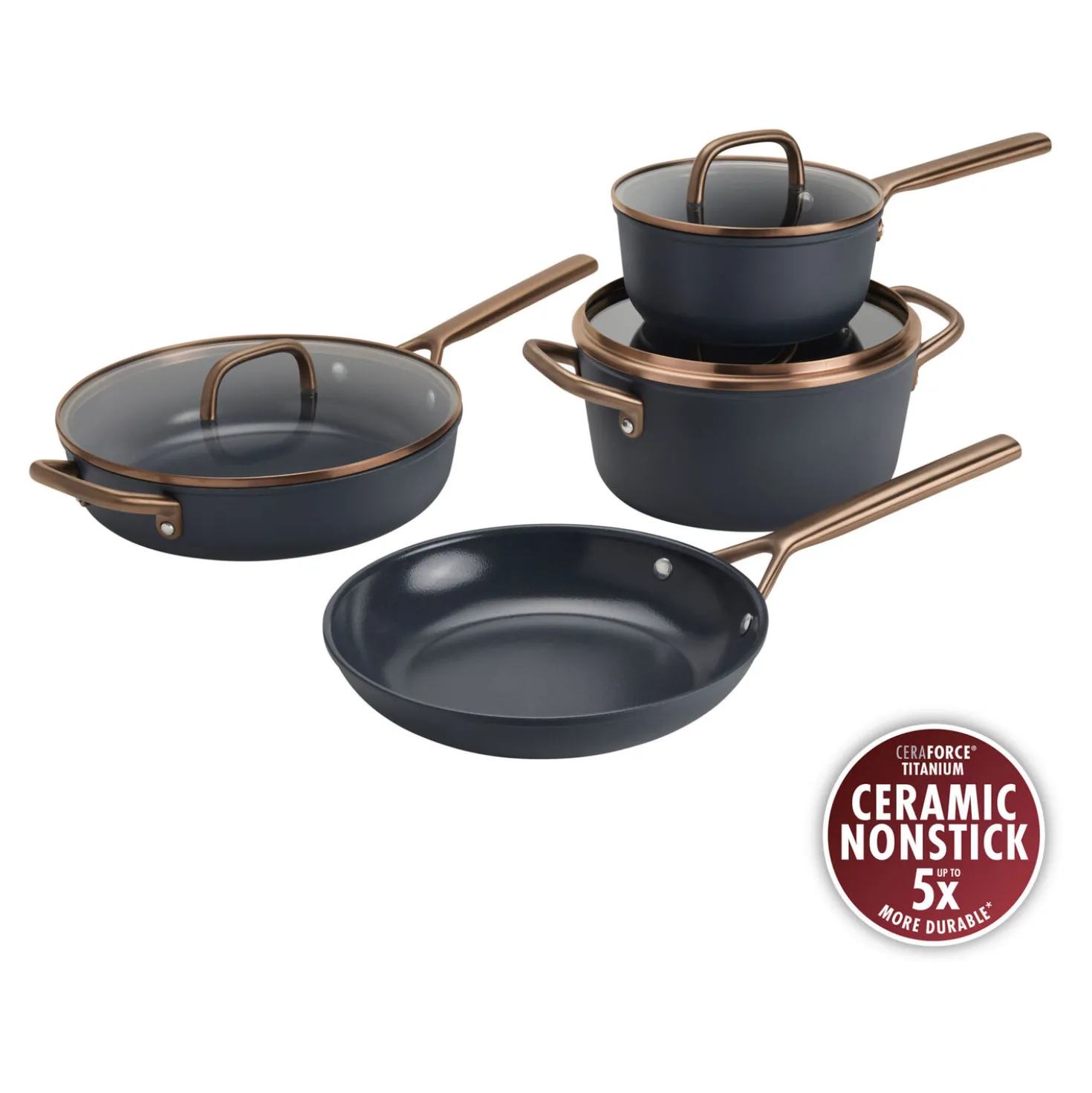 7-pc, Pots And Pans Set