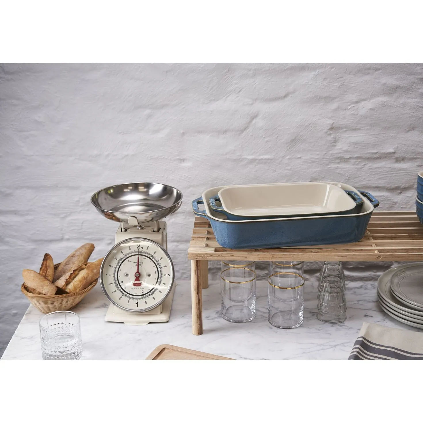 2-pc, Rectangular Baking Dish Set, rustic turquoise