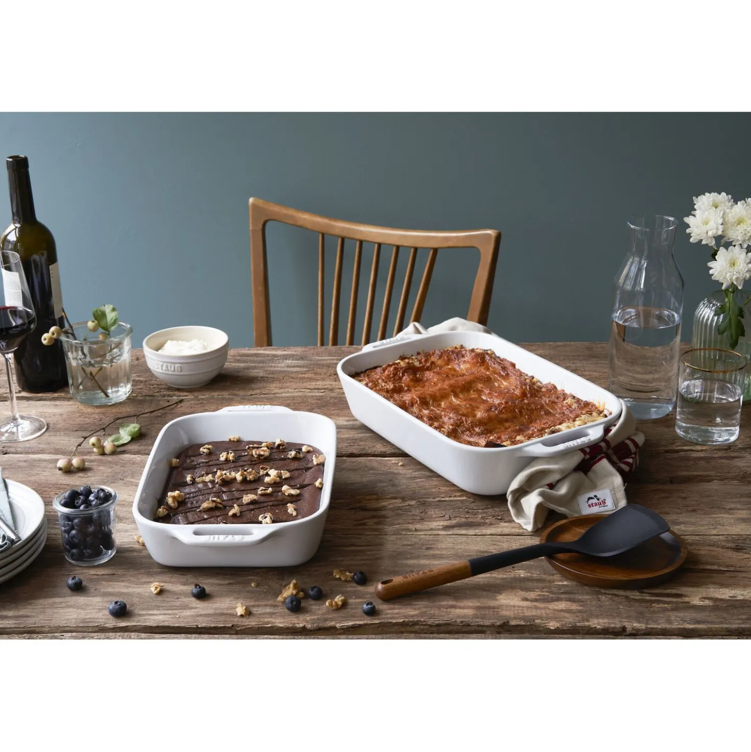 3-pc, Rectangular Baking Dish Set, white