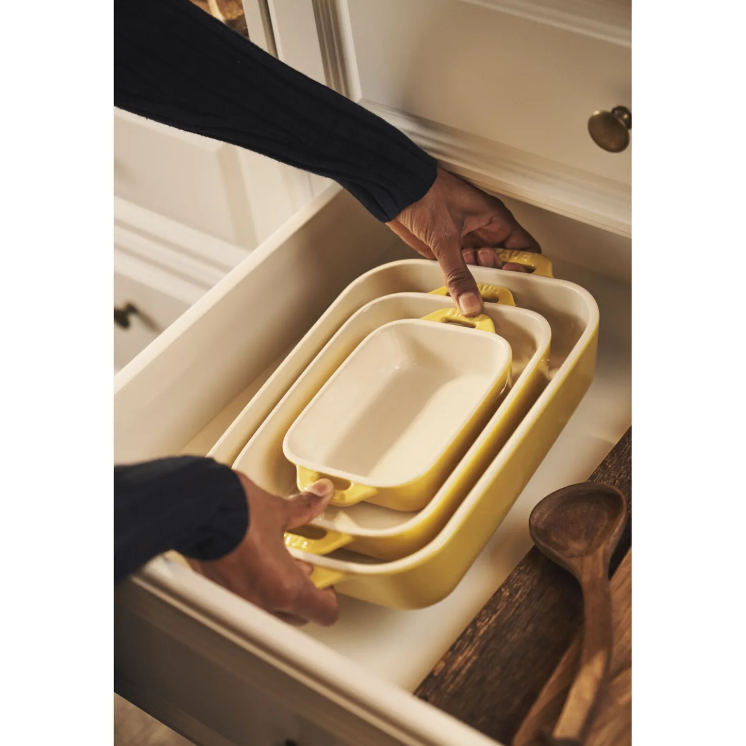 3-pc, Rectangular Baking Dish Set, citron