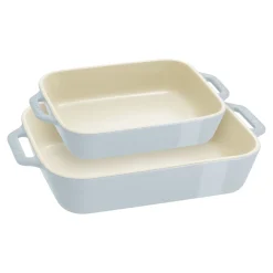 2-pc, Rectangular Baking Dish Set Macaron, light blue