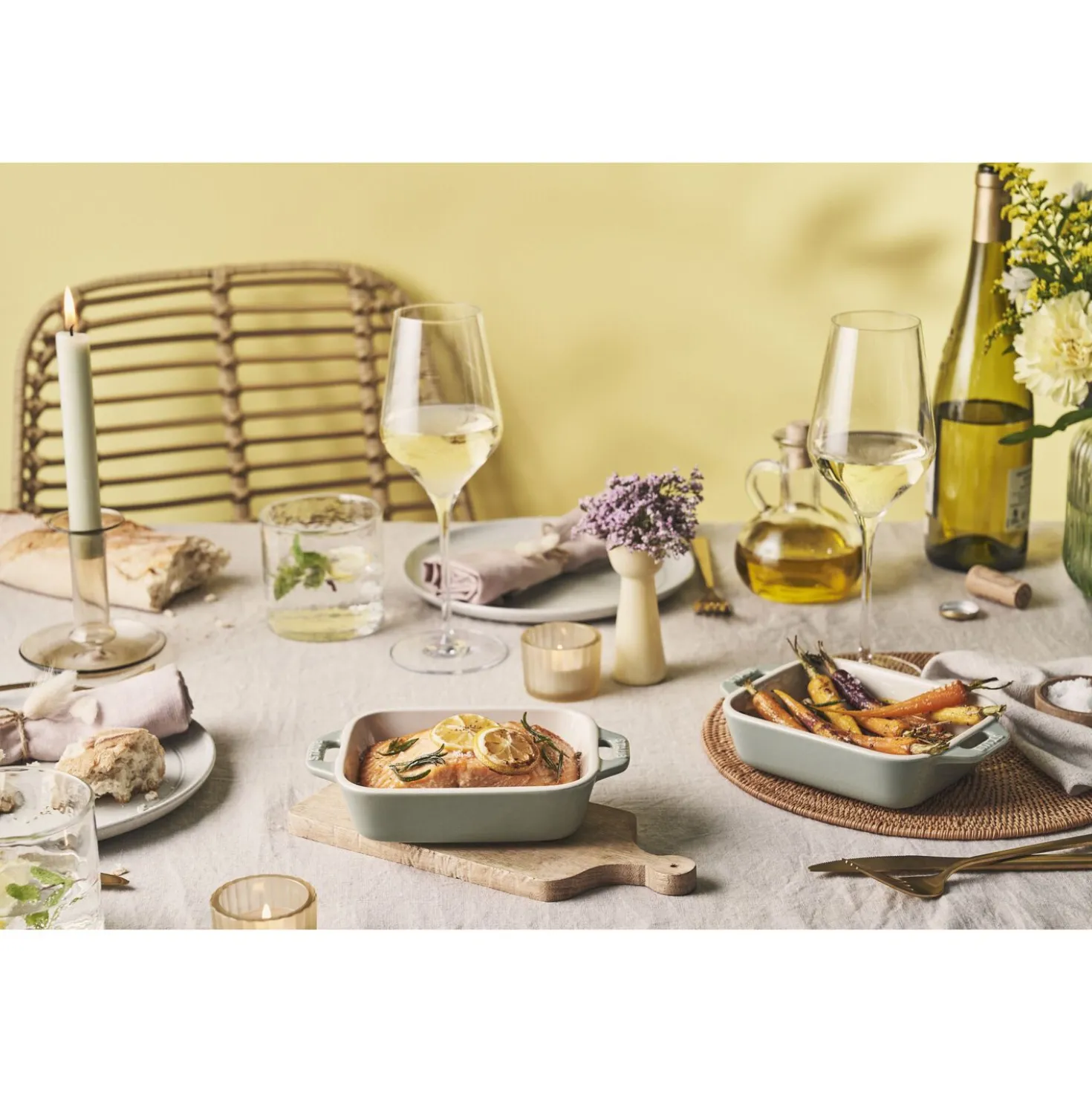 2-pc, Rectangular Baking Dish Set, eucalyptus