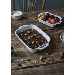 2-pc, Rectangular Baking Dish Set, white