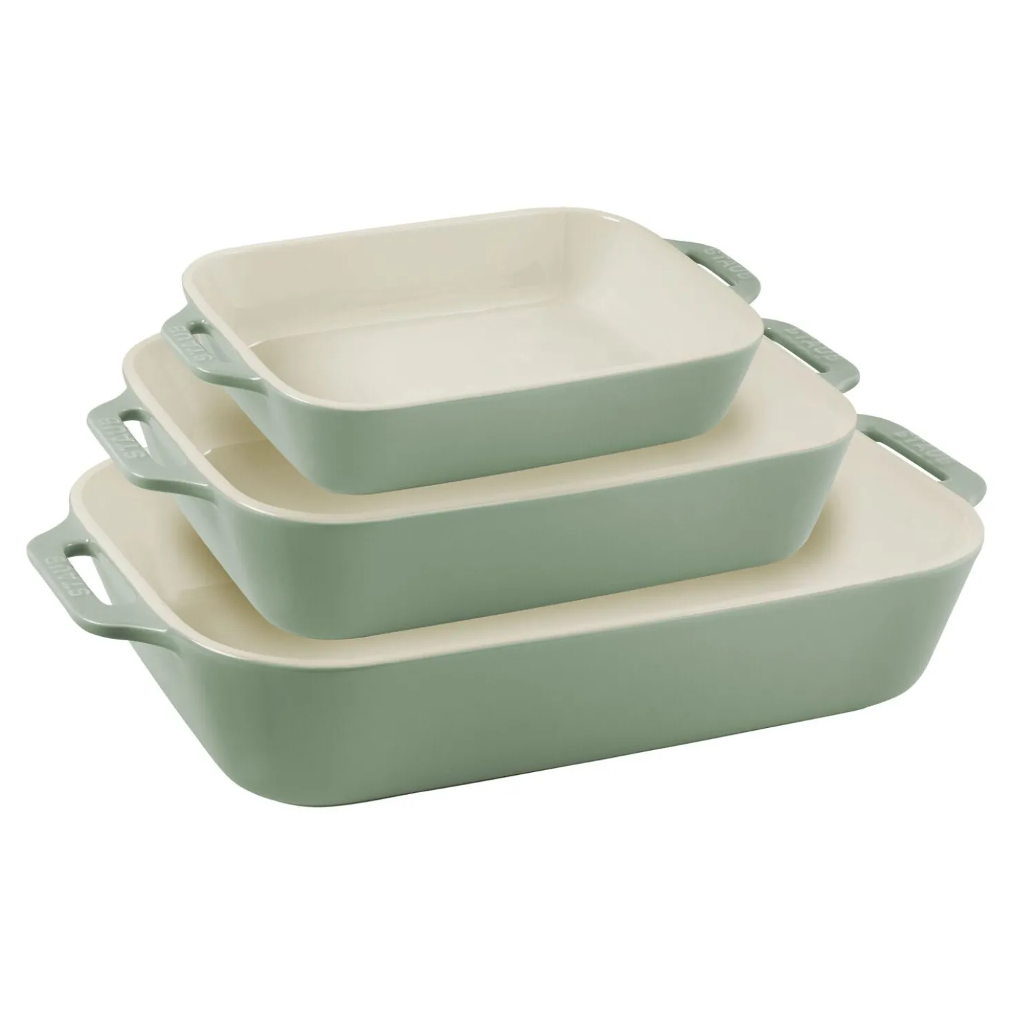3-pc, Rectangular Baking Dish Set, eucalyptus