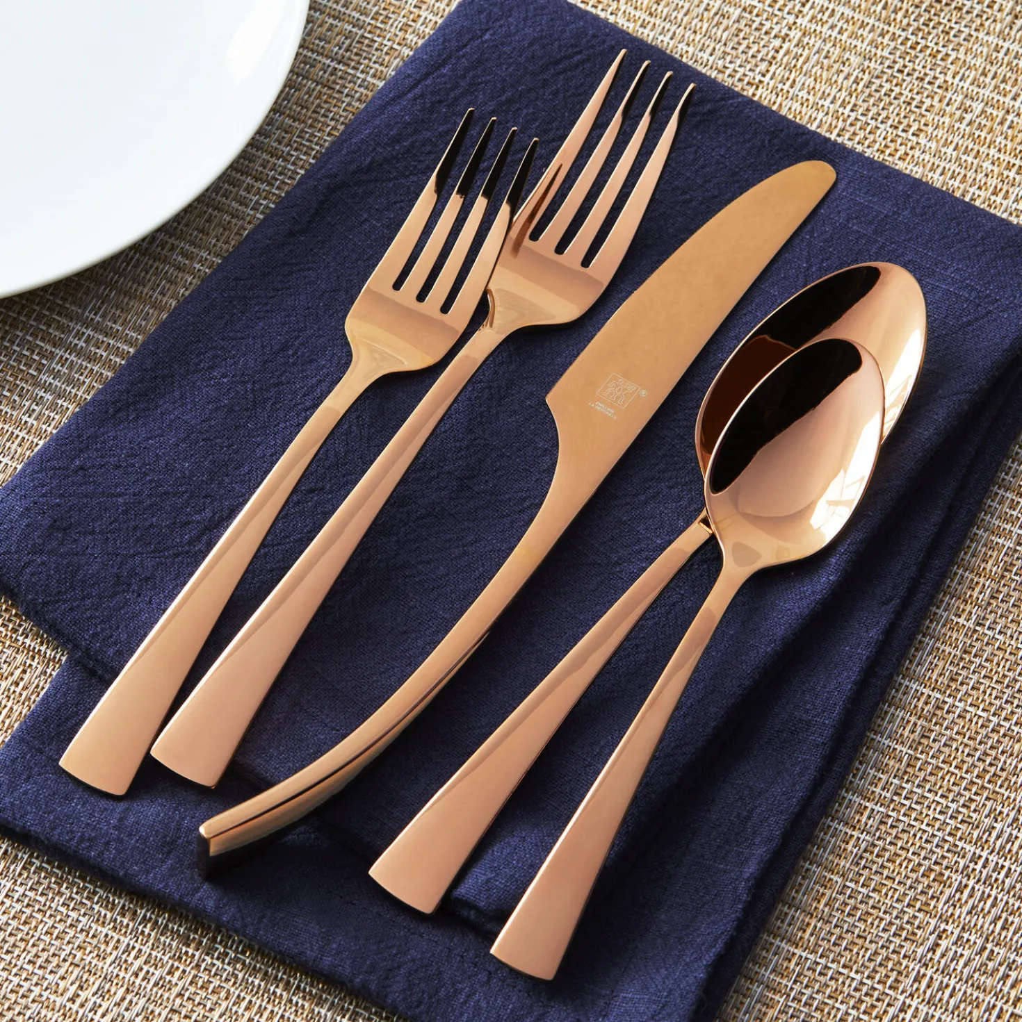 20-pc Rose Gold Flatware Set, 18/10 Stainless Steel, Rose
