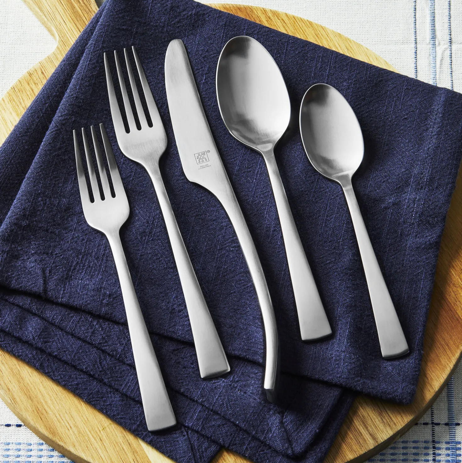 45-pc Satin Flatware Set, 18/10 Stainless Steel