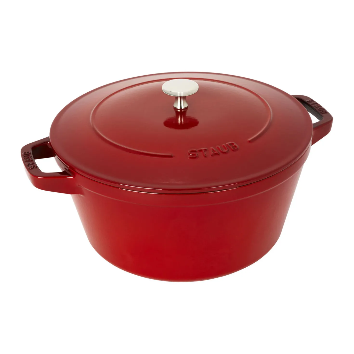 4-pc Stackable Set, Cherry, Cast Iron