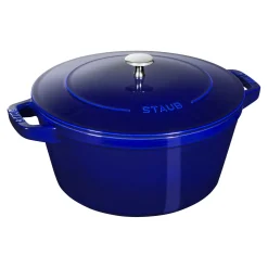 4-pc Stackable Set, Dark Blue, Cast Iron