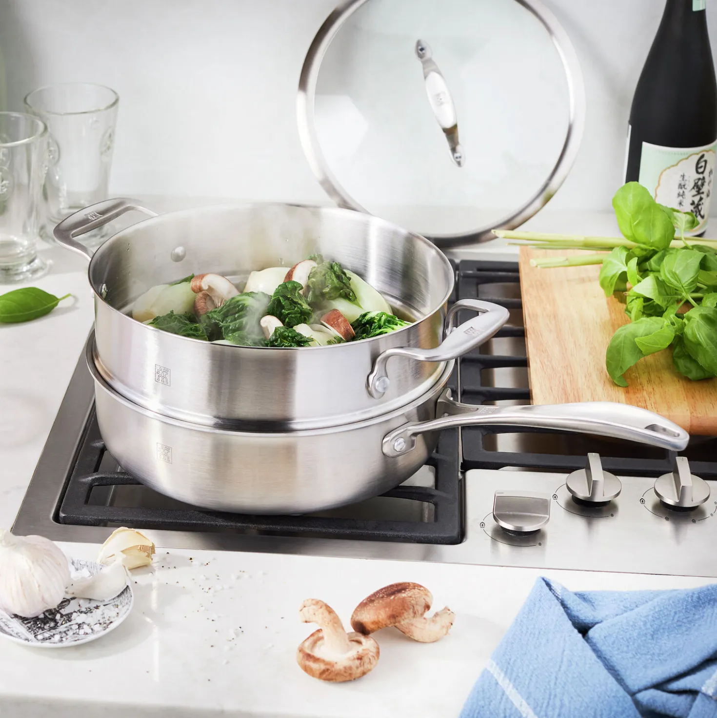 12-pc, Stainless Steel, Cookware Set