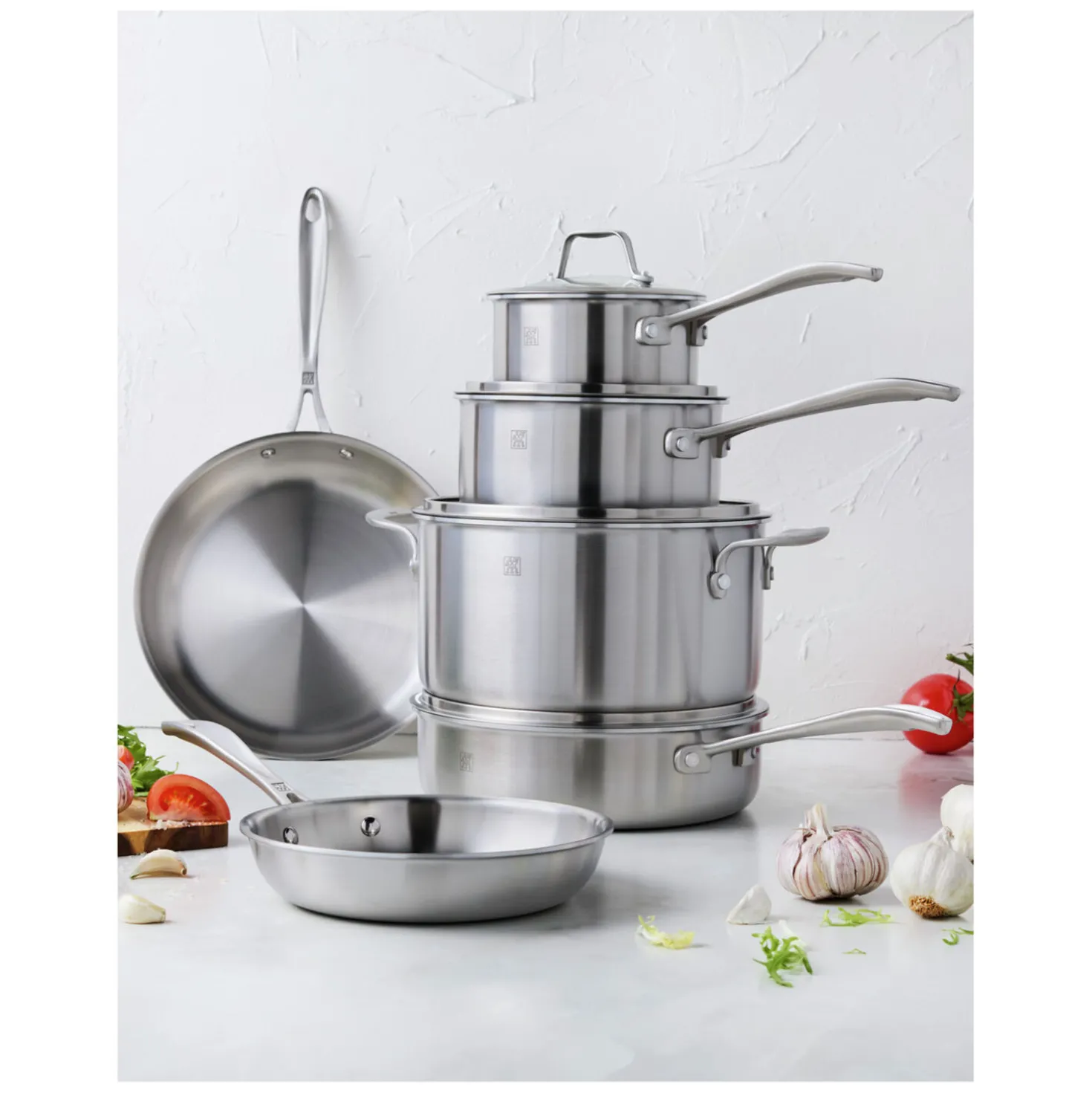 10-pc, Stainless Steel, Cookware Set
