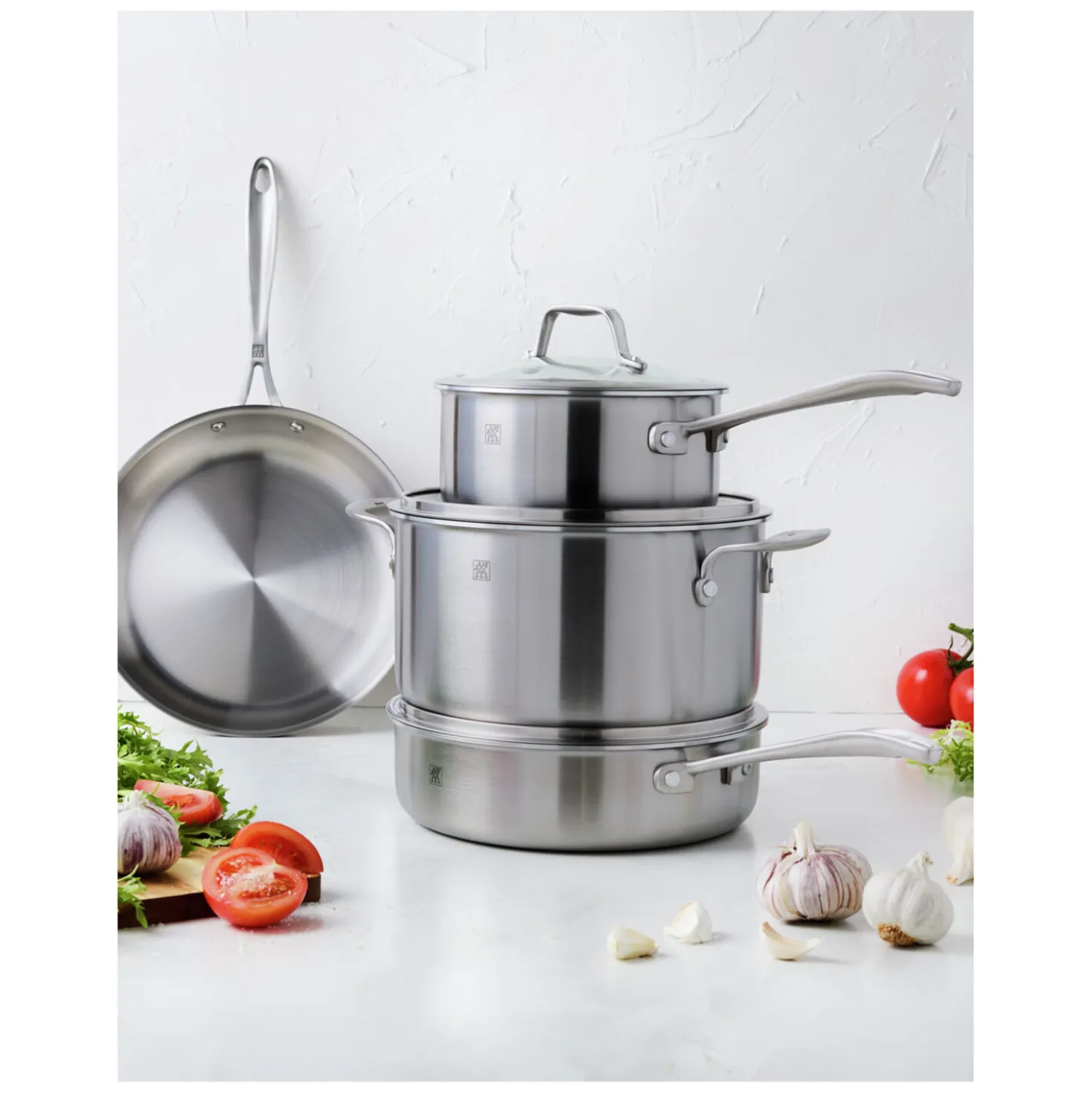 7-pc, Stainless Steel, Cookware Set