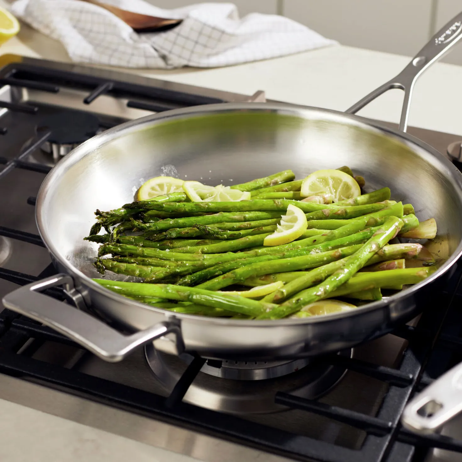 2-pc Stainless Steel Fry Pan Set
