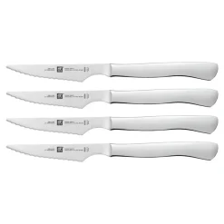 4-pc, Stainless Steel Serrated Steak Knife Set