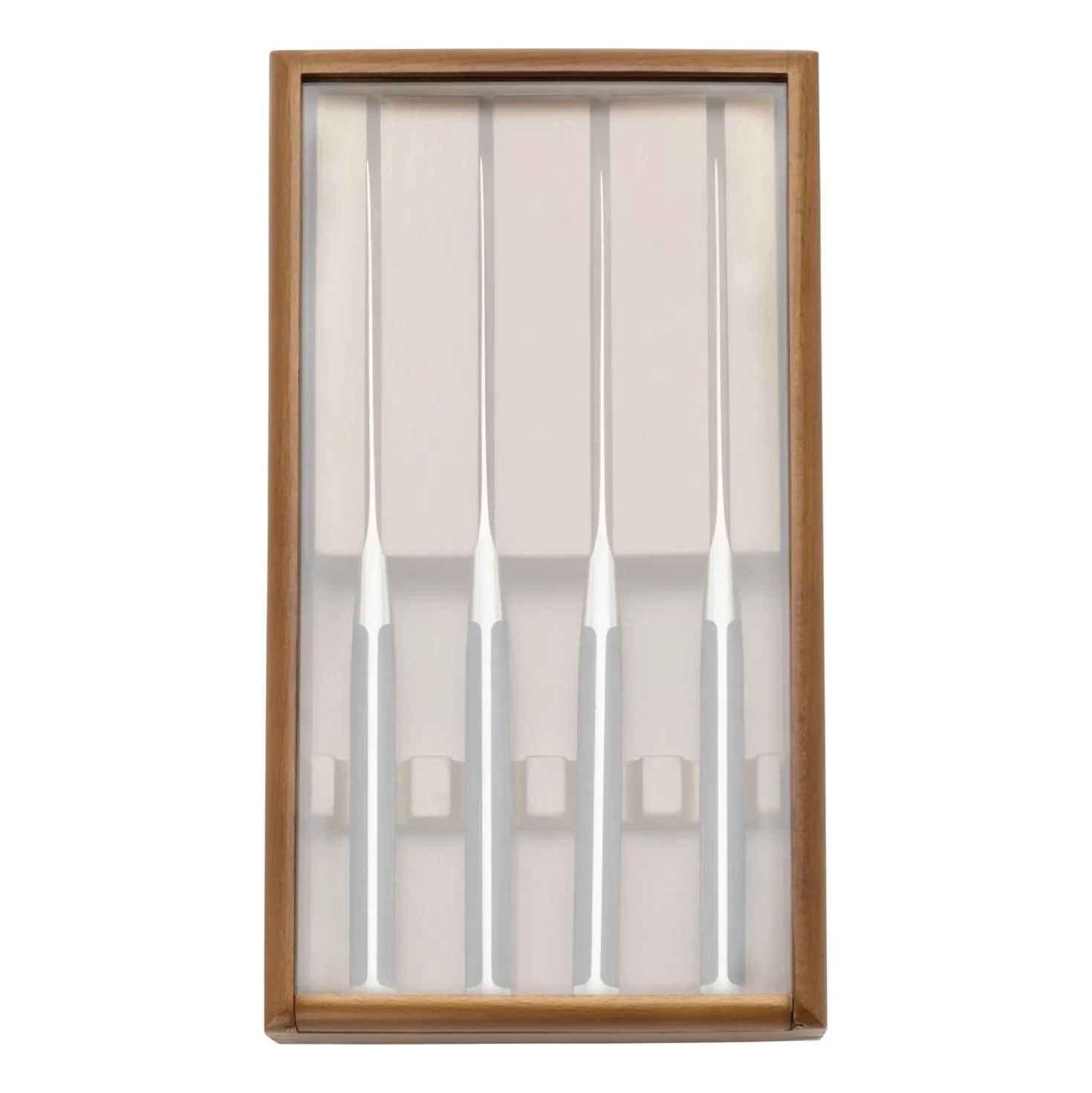 4-pc, Steak Knife Set With Wood Presentation Box