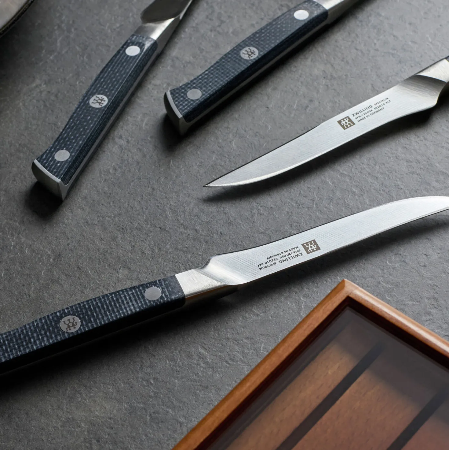 4-pc, Steak Knife Set With Wood Presentation Box