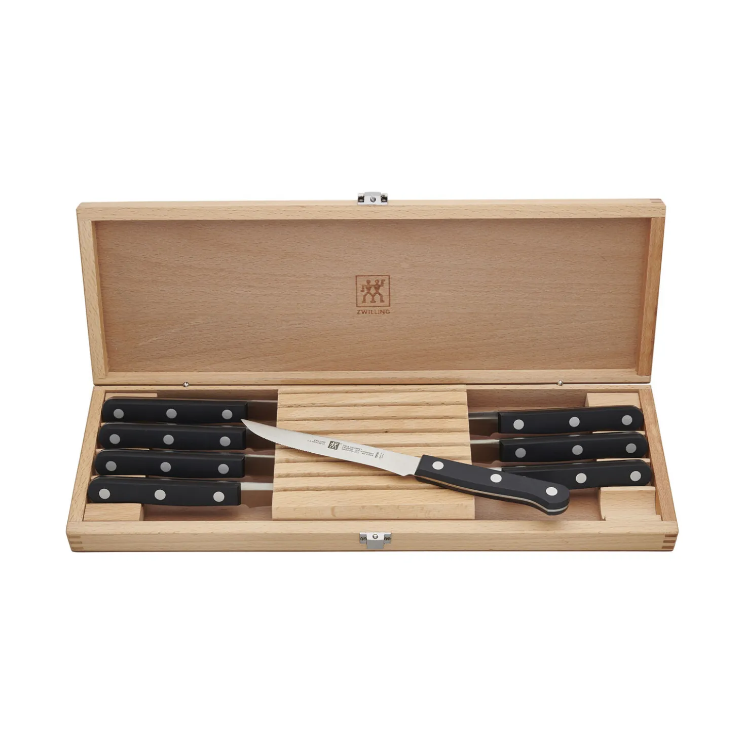 8-pc, Steak Knife Set With Wood Presentation Case