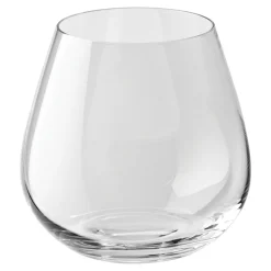 6-pc Whisky/Stemless Red Glass