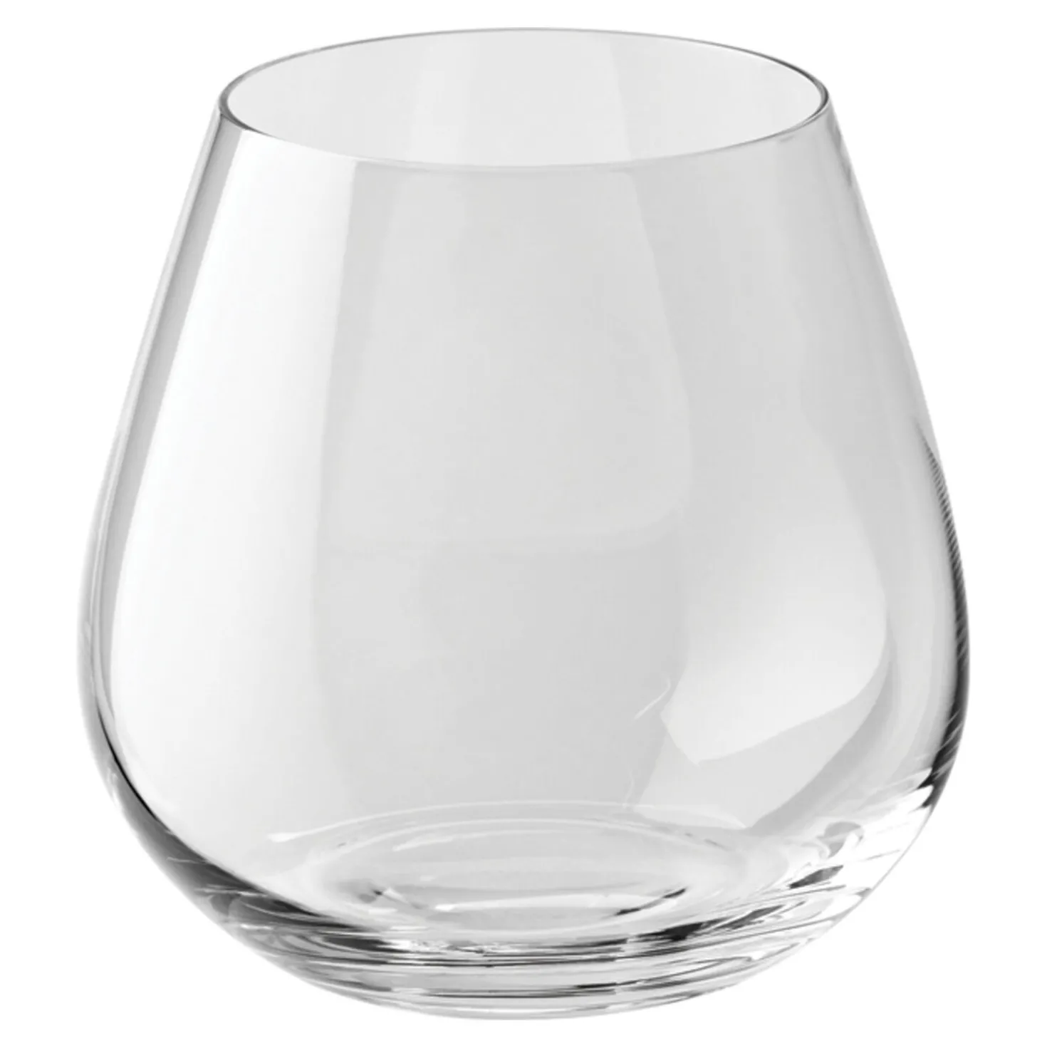 6-pc Whisky/Stemless Red Glass