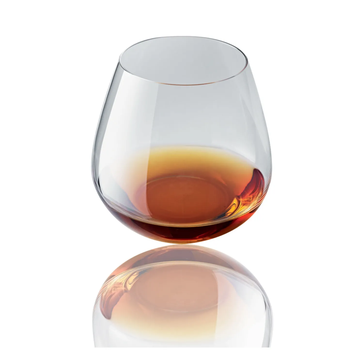 6-pc Whisky/Stemless Red Glass