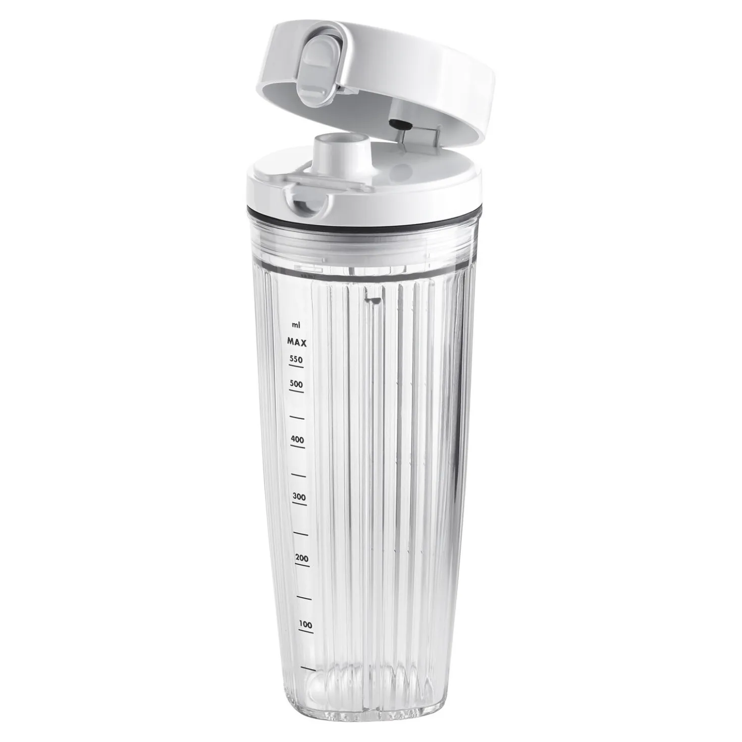 Personal Blender Jar With Drinking Lid And Vacuum Lid - White