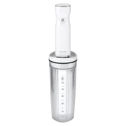 Personal Blender Jar With Drinking Lid And Vacuum Lid - White