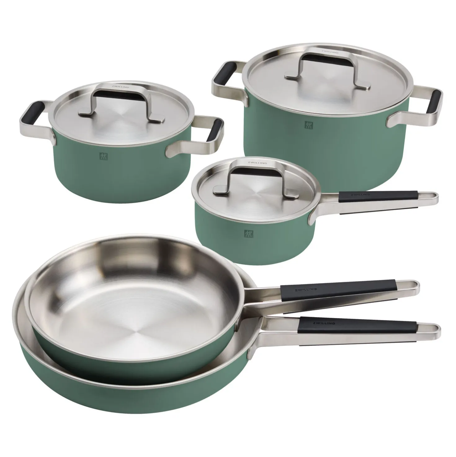 Pots and pans set, 8-pc, 18/10 Stainless Steel