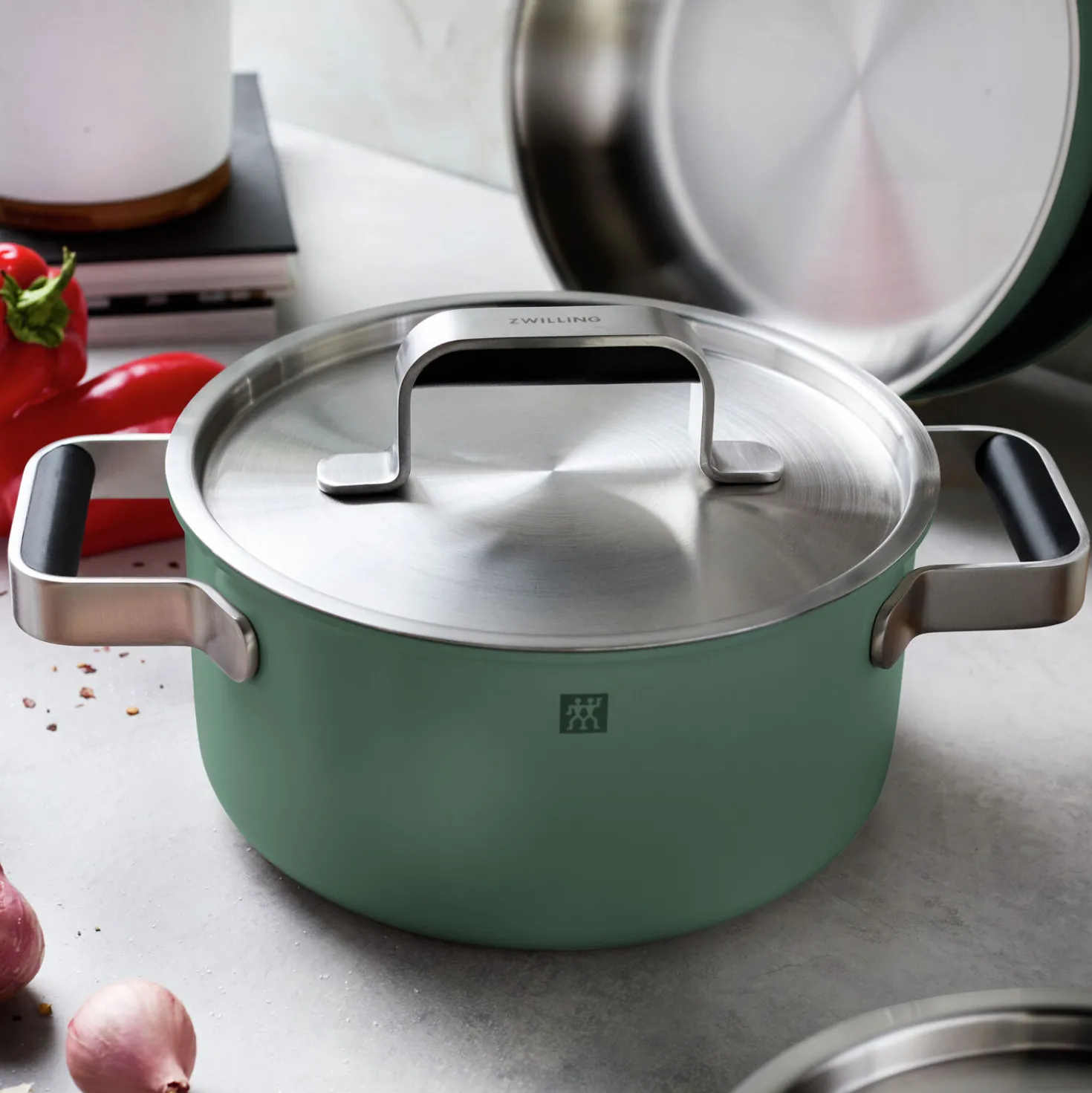 Pots and pans set, 8-pc, 18/10 Stainless Steel