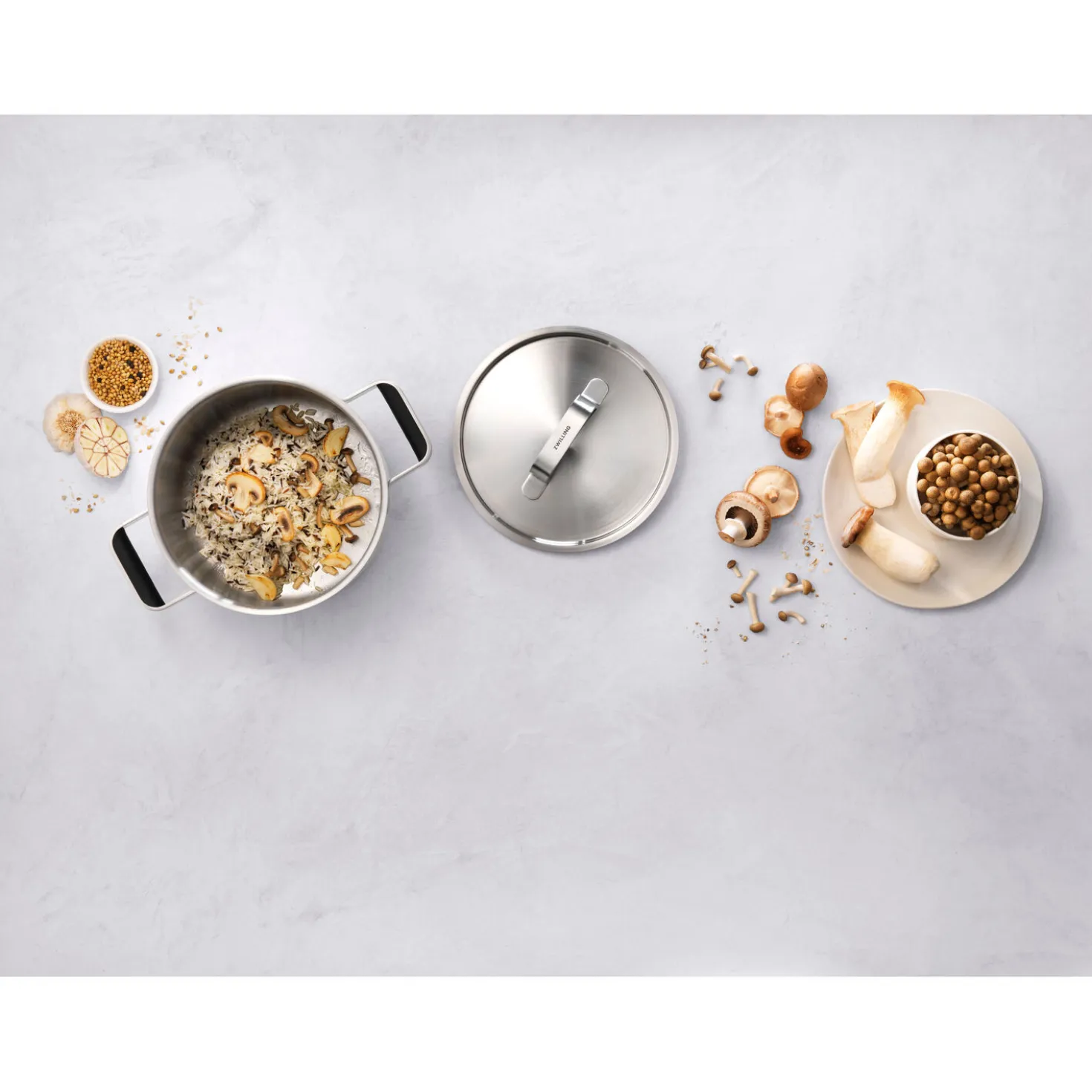 Pots and pans set, 6-pc, 18/10 Stainless Steel