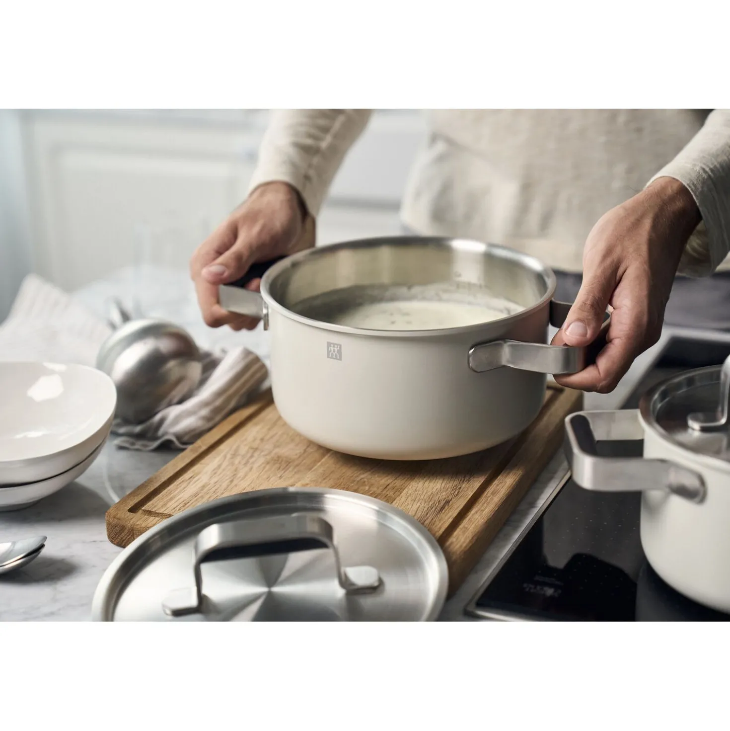Pots and pans set, 6-pc, 18/10 Stainless Steel