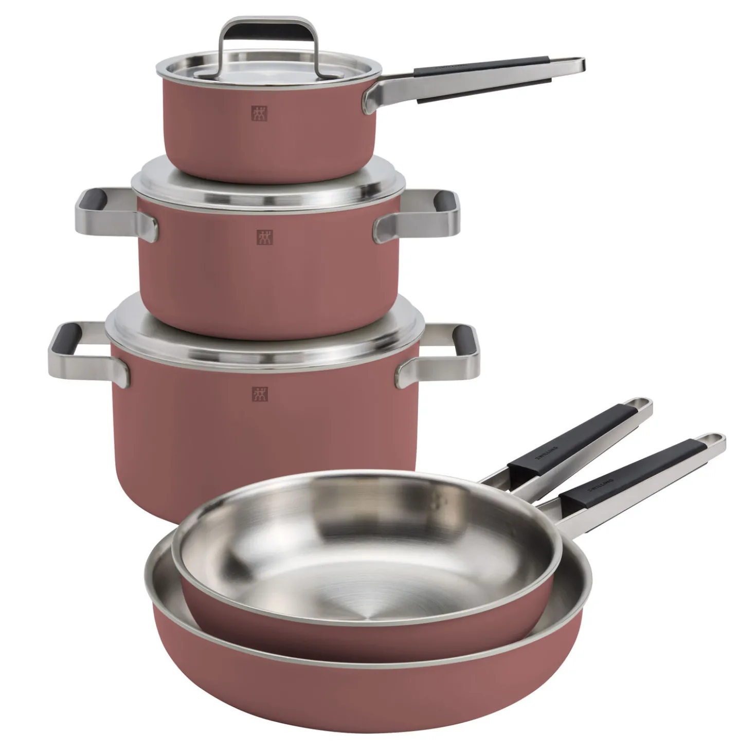 Pots and pans set, 8-pc, 18/10 Stainless Steel