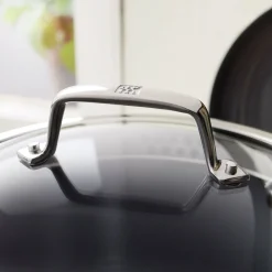 Pots and pans set, 10-pc, 18/10 Stainless Steel, Ceramic coating